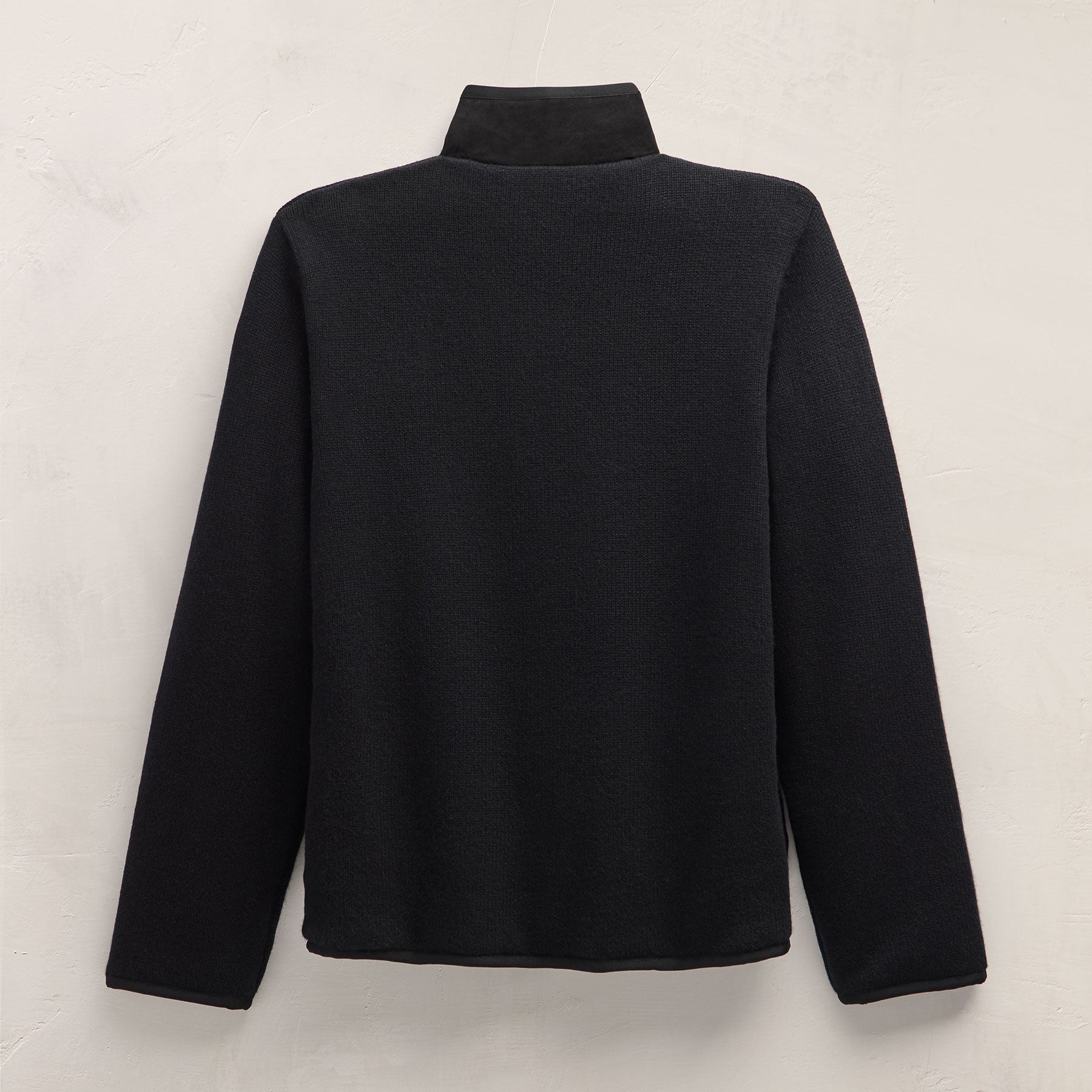 Recycled Cashmere Carcoat in Black/Black | James Perse Los Angeles FLAT
