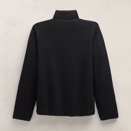 Recycled Cashmere Carcoat in Black/Black | James Perse Los Angeles FLAT