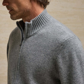 Cashmere Track Jacket in Heather Grey | James Perse Los Angeles