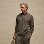 Cashmere Track Jacket in Stag | James Perse Los Angeles