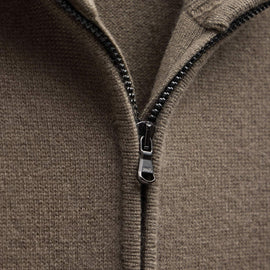 Cashmere Track Jacket in Stag | James Perse Los Angeles