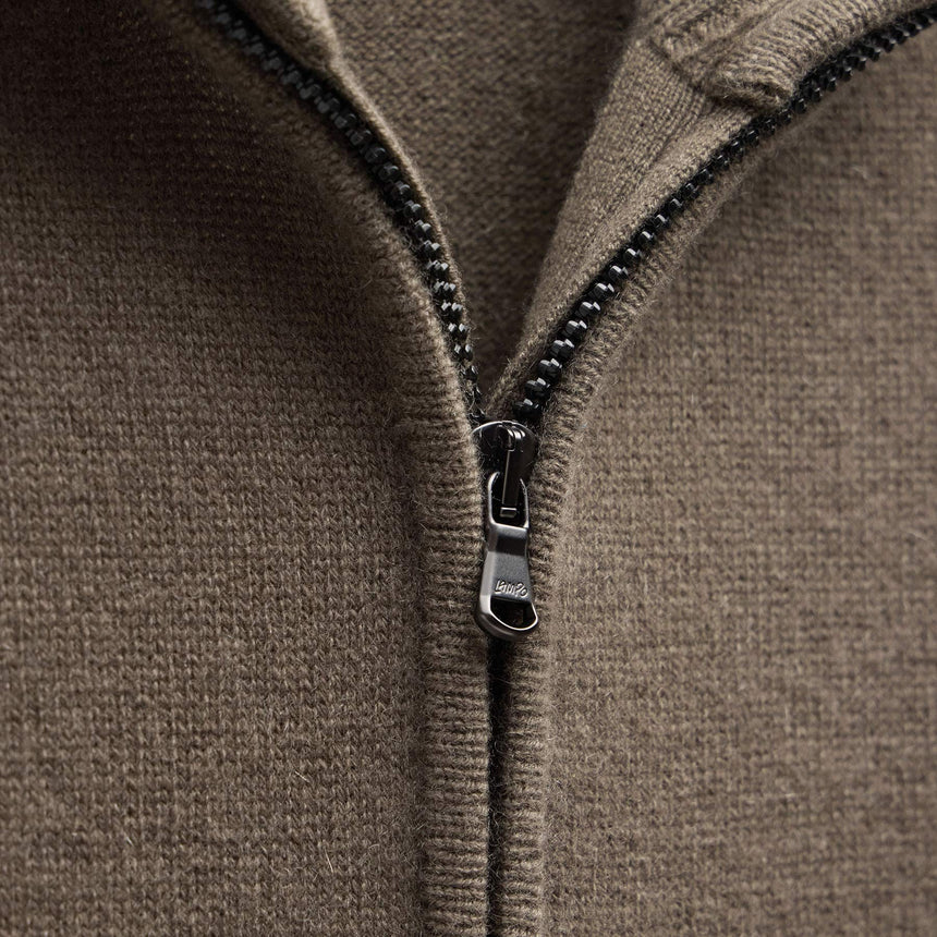 Cashmere Track Jacket in Stag | James Perse Los Angeles