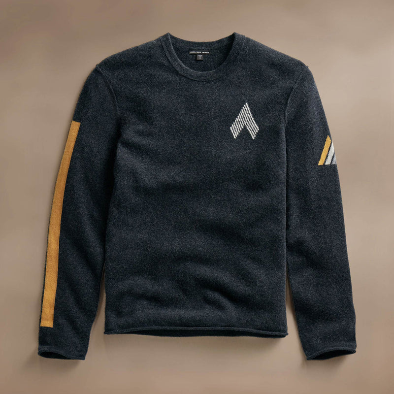 Abstract Graphic Sweater  in Coal/Comet | James Perse Los Angeles