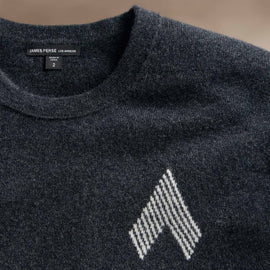 Abstract Graphic Sweater  in Coal/Comet | James Perse Los Angeles