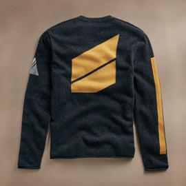 Abstract Graphic Sweater  in Coal/Comet | James Perse Los Angeles