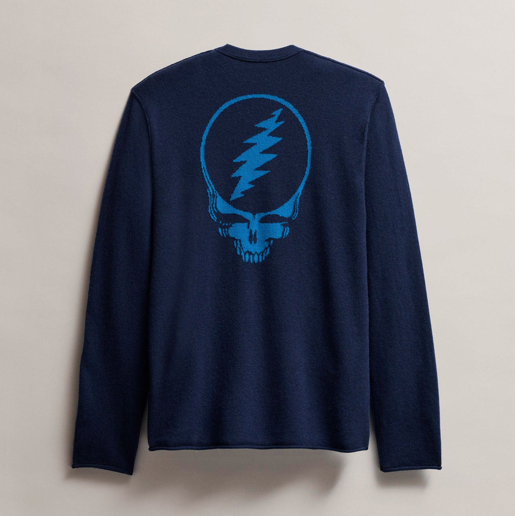 Men's Grateful Dead Recycled Cashmere Sweater in Prussian/ Teal | James Perse Los Angeles