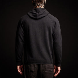 Recycled Cashmere Hooded Sweater in Black | James Perse Los Angeles