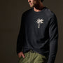 Recycled Cashmere Palm Crew in Coal | James Perse Los Angeles