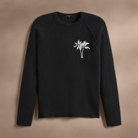 Recycled Cashmere Intarsia in Coal | James Perse Los Angeles