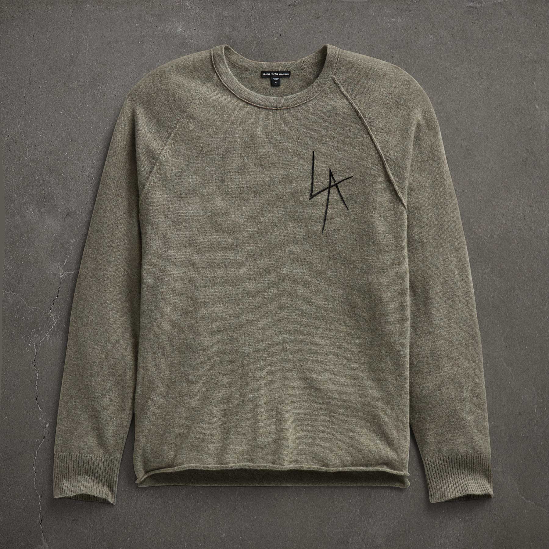 JP x LA in Rbc Raglan in Ammo | James Perse Los Angeles