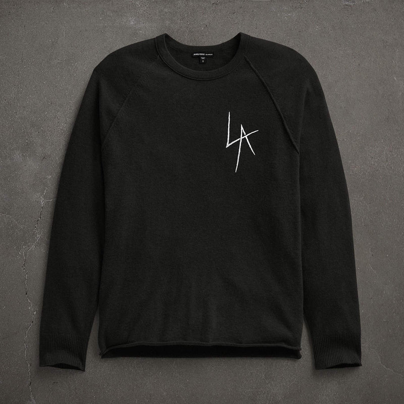 JP x LA in Rbc Raglan in Black | James Perse Los Angeles