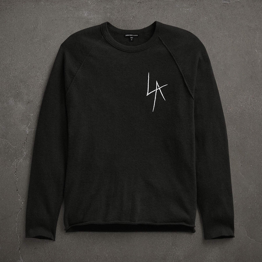 JP x LA in Rbc Raglan in Black | James Perse Los Angeles