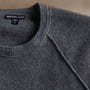 Rcld Cashmere Palm Intarsia Raglan in Flannel/Black | James Perse Los Angeles