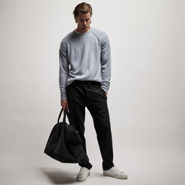 Recycled Cashmere Raglan in Breeze | James Perse Los Angeles