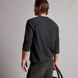 Recycled Cashmere Raglan in Coal | James Perse Los Angeles
