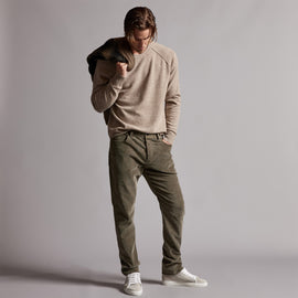 Recycled Cashmere Raglan in Coyote | James Perse Los Angeles