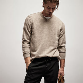 Cashmere V Neck Sweater in Coyote | James Perse Los Angeles