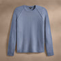 Recycled Cashmere Raglan Crew in Faded Indigo | James Perse Los Angeles