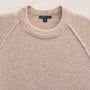 Recycled Cashmere Raglan Crew in Stone | James Perse Los Angeles