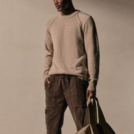 Men's Recycled Cashmere Crew Sweater Gift Set In Black/Stone | James Perse Los Angeles
