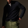 Cashmere Half Zip  in Black | James Perse Los Angeles