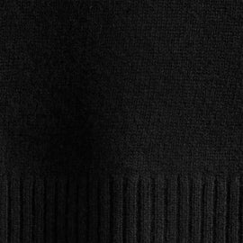 Recycled Cashmere Half Zip in Black | James Perse Los Angeles