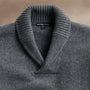 Rec Cashmere Shawl Collar Pullover in Flannel | James Perse Los Angeles