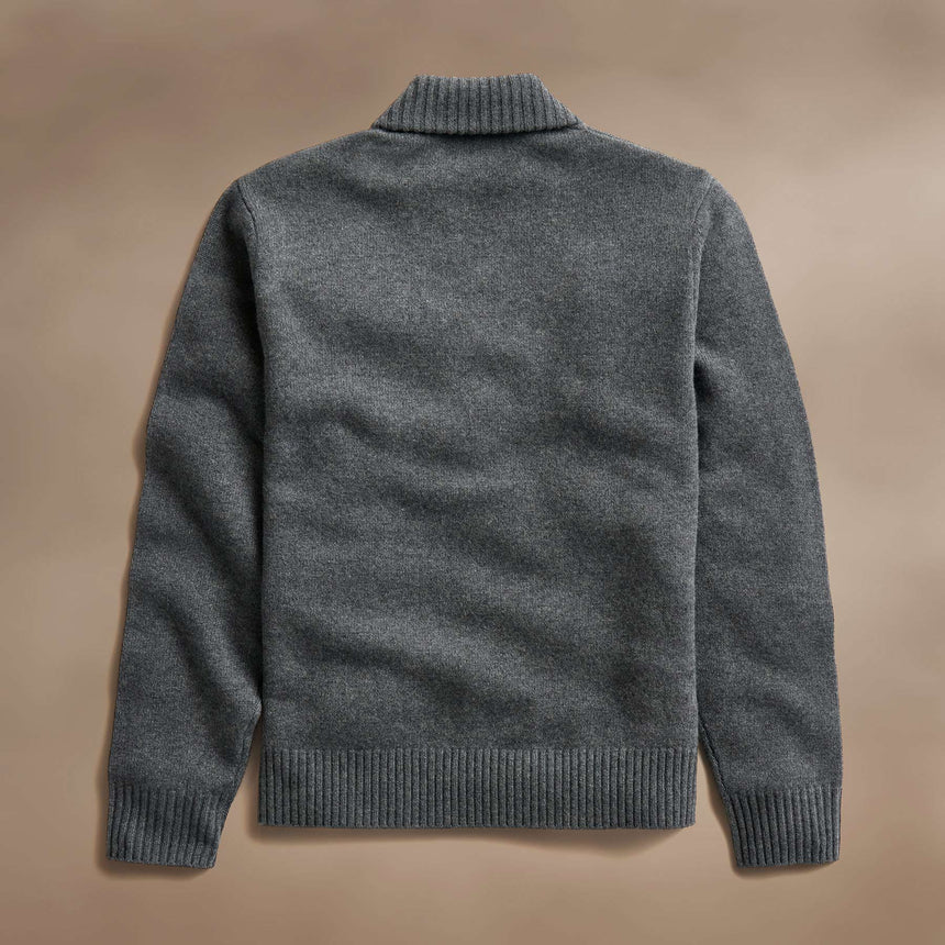 Rec Cashmere Shawl Collar Pullover in Flannel | James Perse Los Angeles