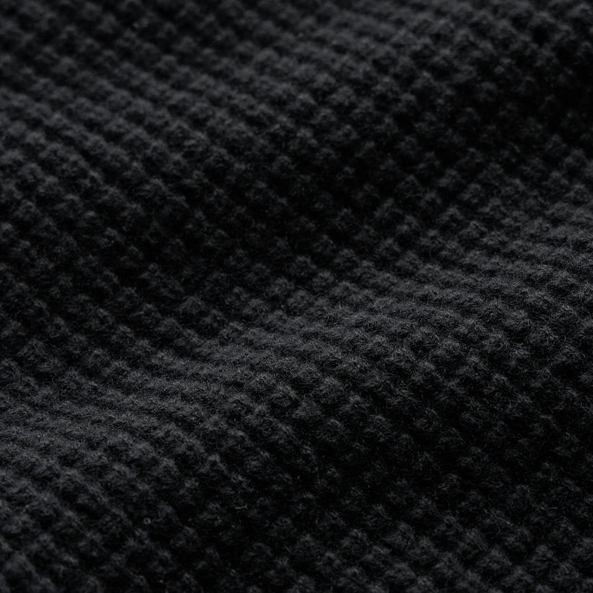 Waffle Raglan in Black | James Perse Los Angeles