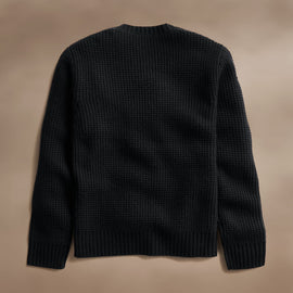 Waffle Raglan in Black | James Perse Los Angeles