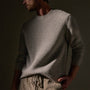 Waffle Knit Sweater in Overcast | James Perse Los Angeles