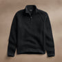 Waffle Half Zip in Black | James Perse Los Angeles
