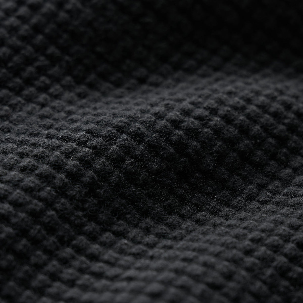 Waffle Half Zip in Black | James Perse Los Angeles