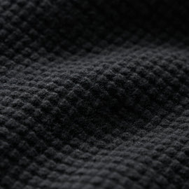 Waffle Half Zip in Black | James Perse Los Angeles