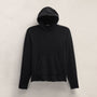 Recycled Cashmere Hooded Pullover in Black | James Perse Los Angeles