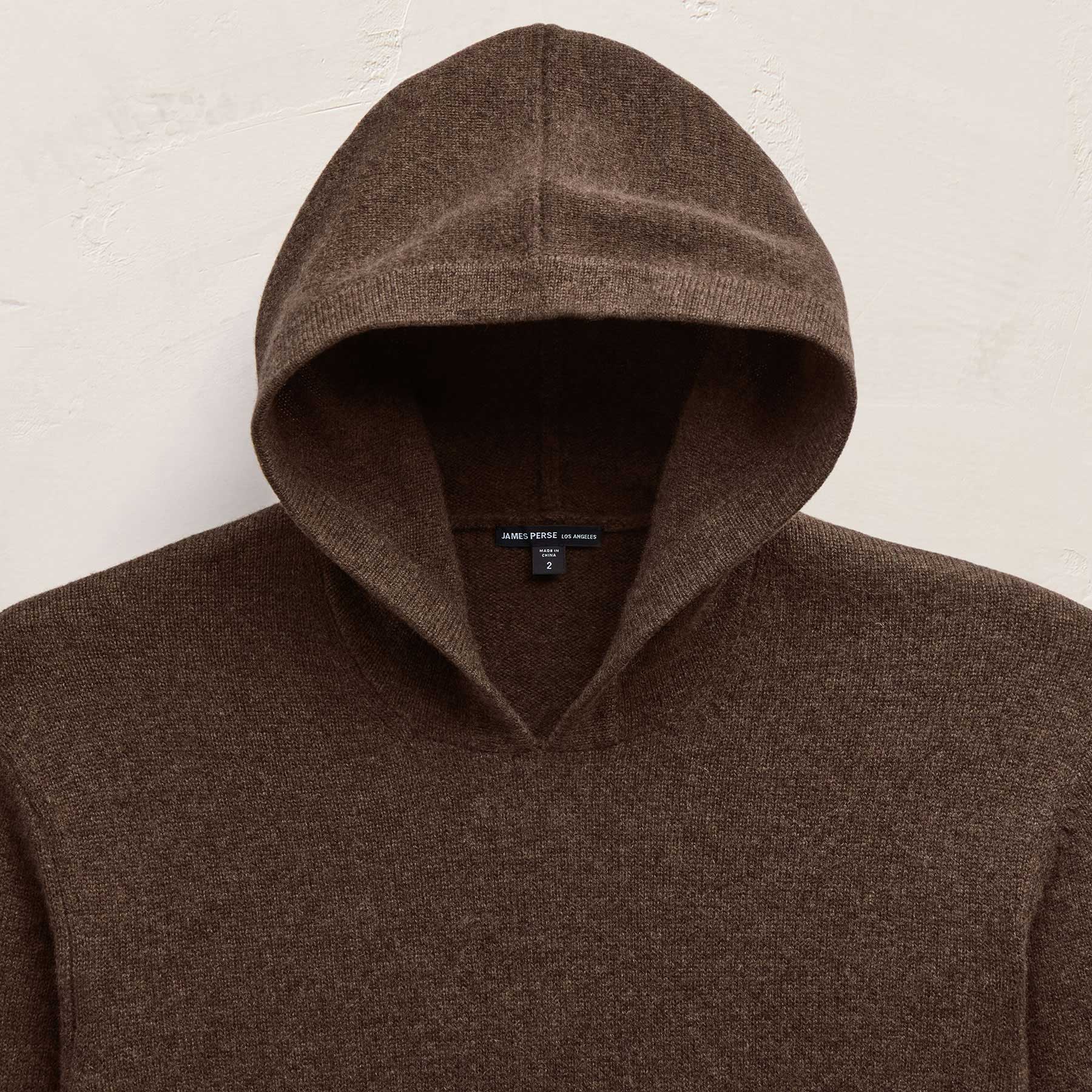 Recycled Cashmere Hooded Pullover - Porcupine | James Perse Los