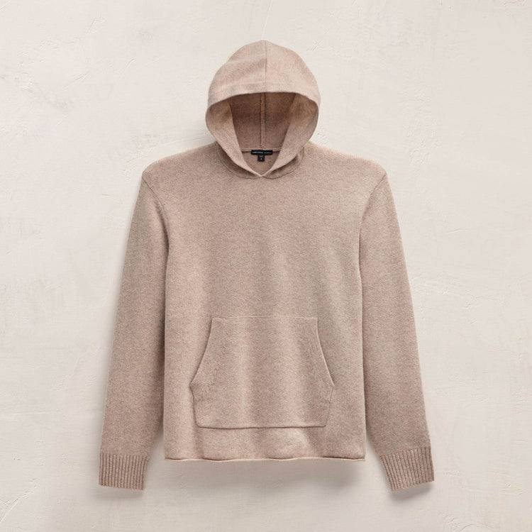 Rcld Cashmere Hooded Pullover in Stone | James Perse Los Angeles