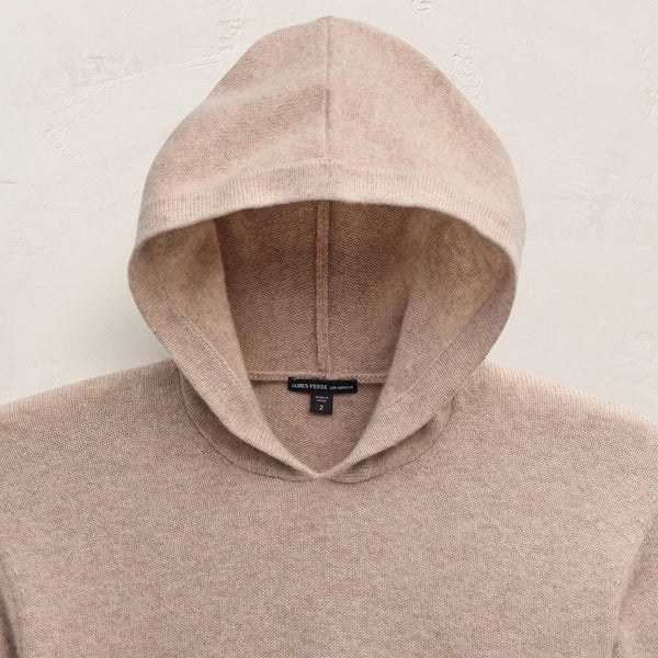 Rcld Cashmere Hooded Pullover in Stone | James Perse Los Angeles