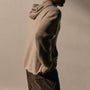 Recycled Cashmere Hooded Pullover in Stone | James Perse Los Angeles