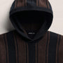 Stripe Poncho In Updated Body - Black/Bark | James Perse Los Angeles