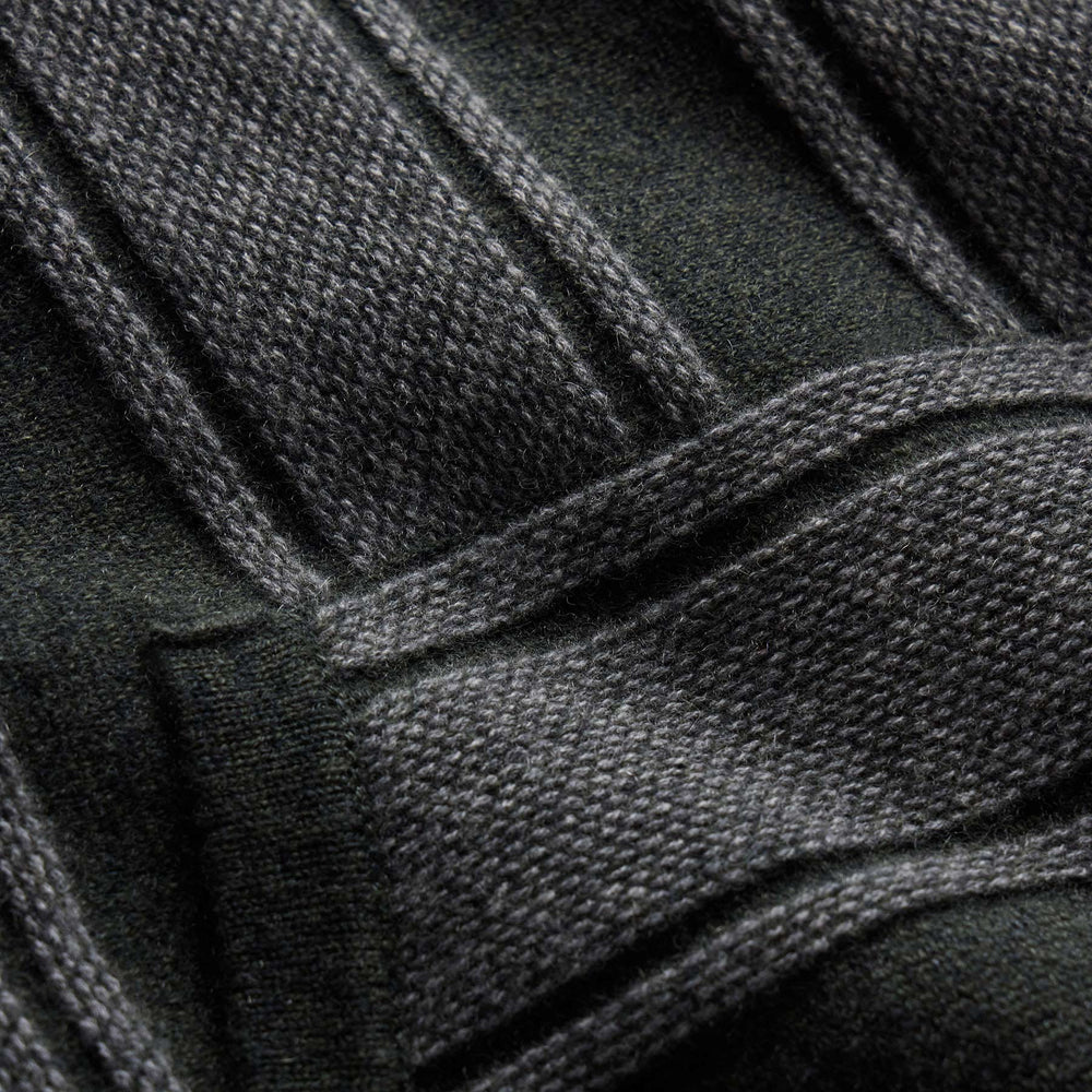 Stripe Poncho In Updated Body - Pine/Charcoal | James Perse Los Angeles