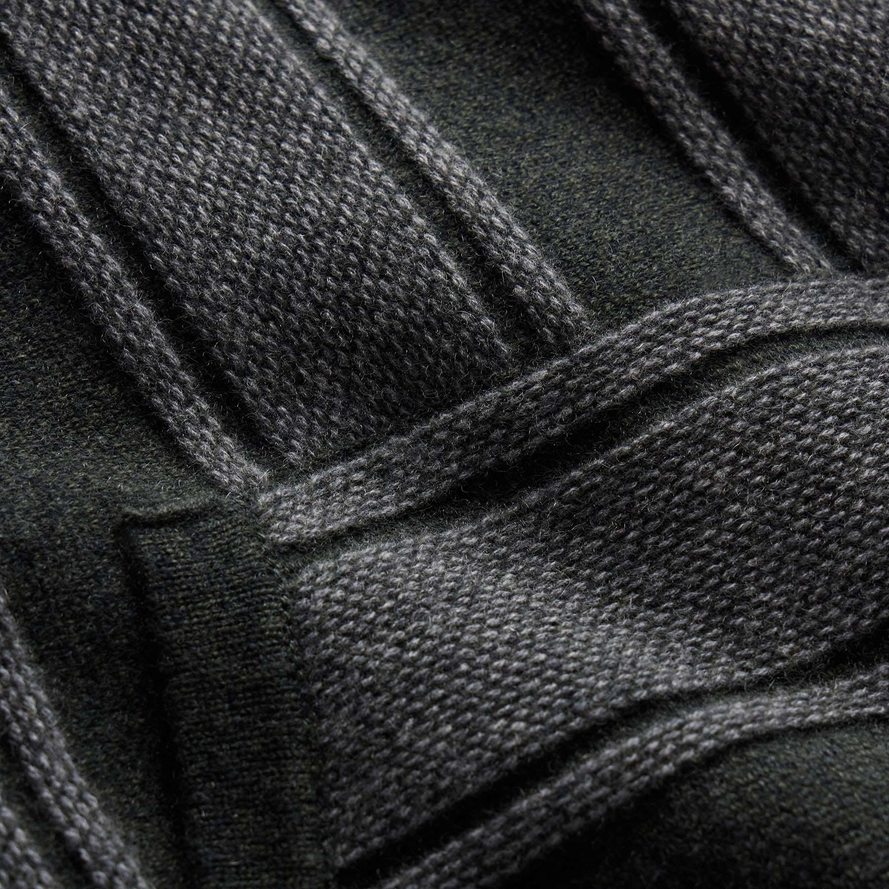 Stripe Poncho In Updated Body - Pine/Charcoal | James Perse Los Angeles