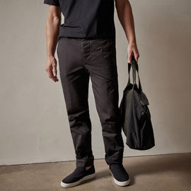Rigid Canvas Work Pant in Black | James Perse Los Angeles