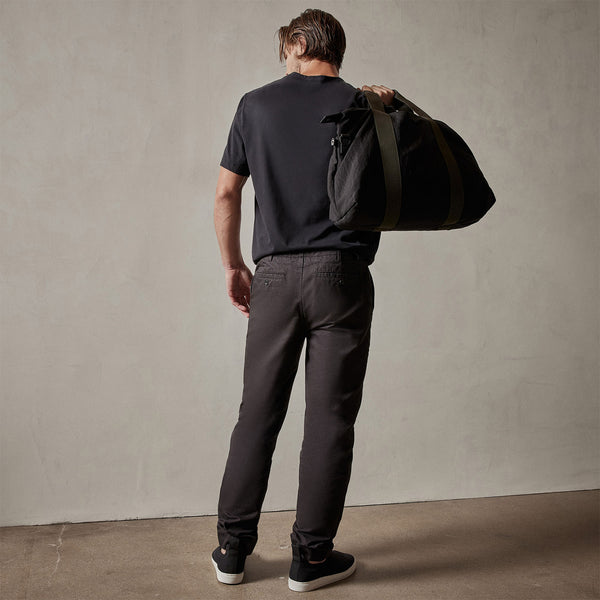 Rigid Canvas Work Pant in Black | James Perse Los Angeles