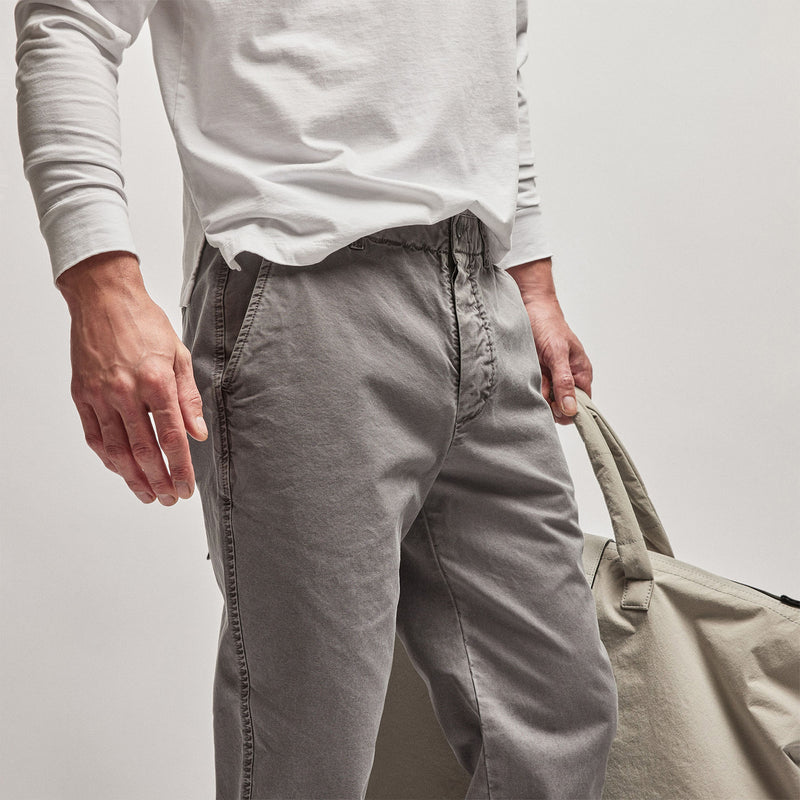 Rigid Canvas Work Pant in Silver Grey Pigment | James Perse Los Angeles
