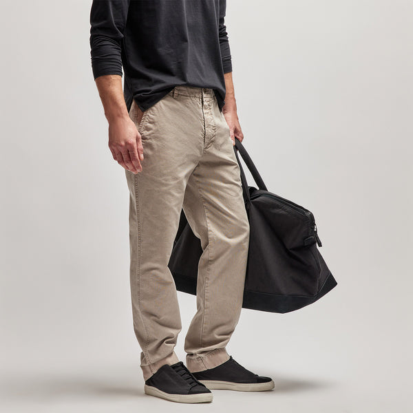 Rigid Canvas Work Pant in Toast Pigment | James Perse Los Angeles