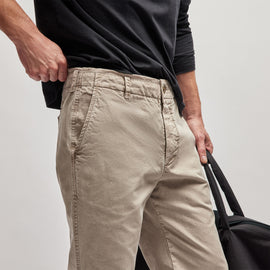 Rigid Canvas Work Pant in Toast Pigment | James Perse Los Angeles