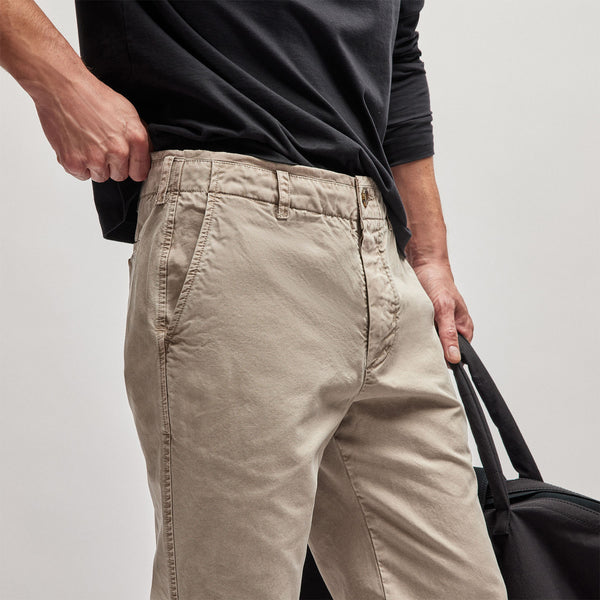 Rigid Canvas Work Pant in Toast Pigment | James Perse Los Angeles