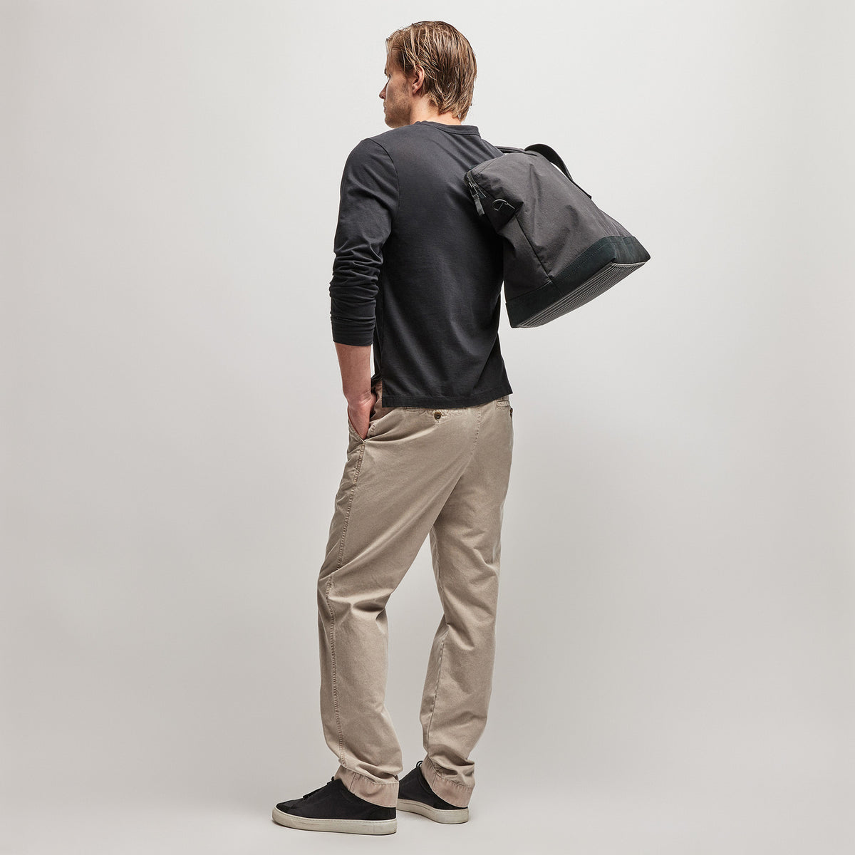 Rigid Canvas Work Pant in Toast Pigment | James Perse Los Angeles