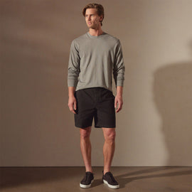 Relaxed Fit Work Short in Black | James Perse Los Angeles